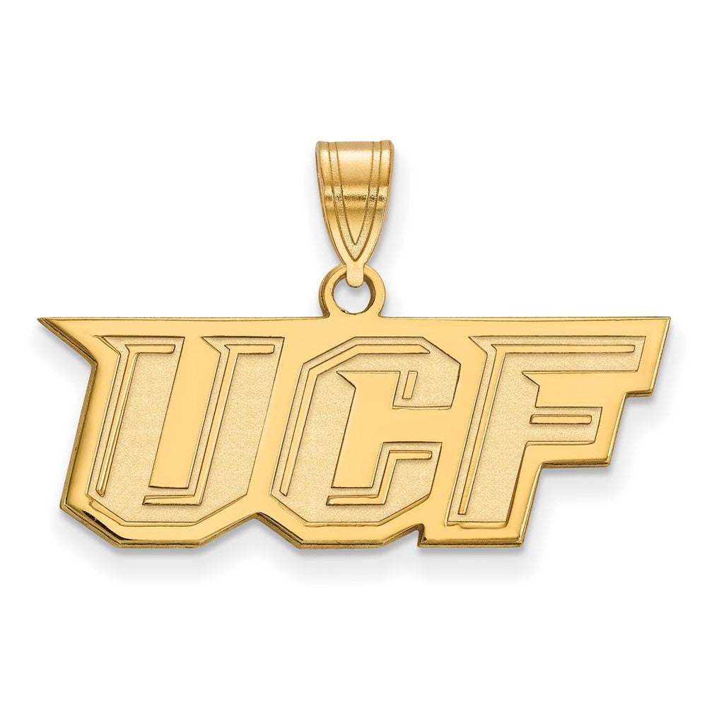 14K Yellow Gold Logoart University Of Central Florida U C F Medium Pendant