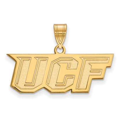 14K Yellow Gold Logoart University Of Central Florida U C F Medium Pendant