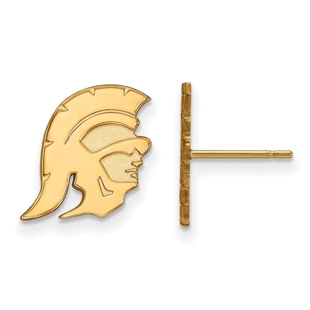 14K Yellow Gold University Of Southern California Trojan Small Post Earrings