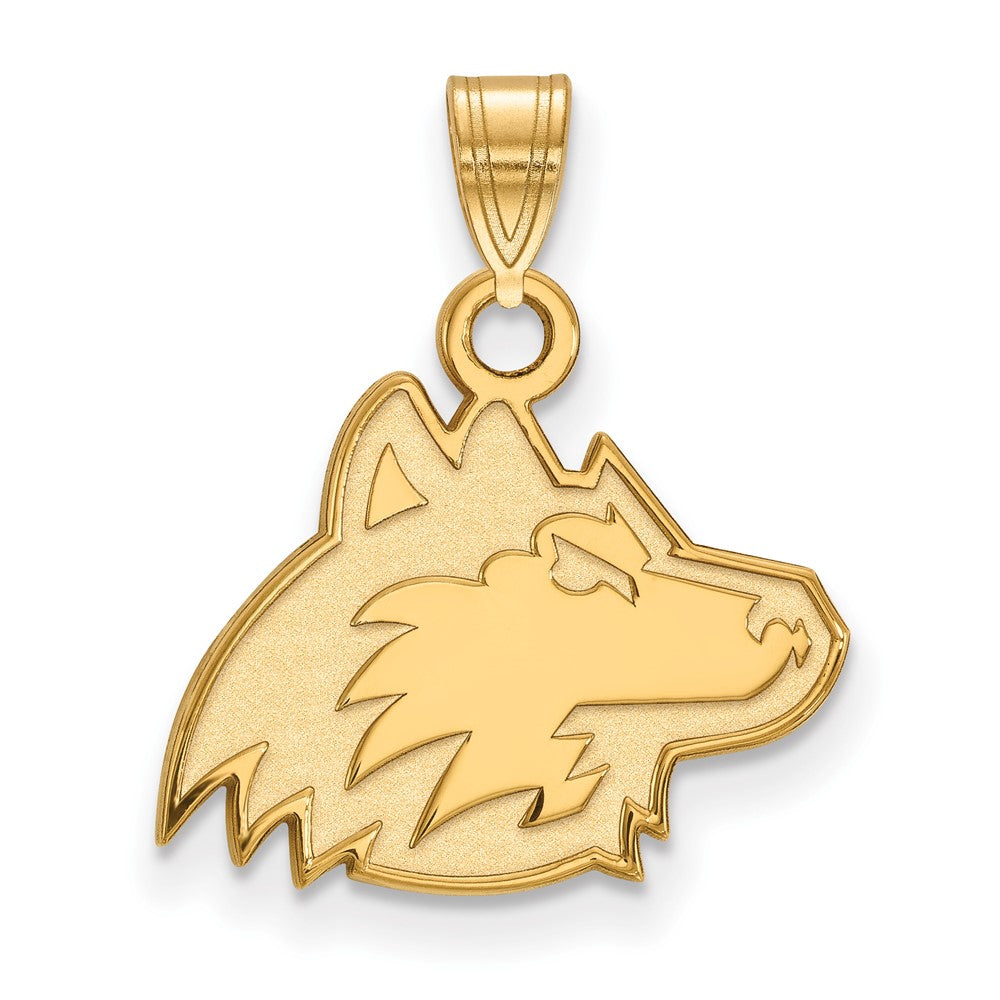 14K Yellow Gold Logoart Northern Illinois University Huskie Small Pendant