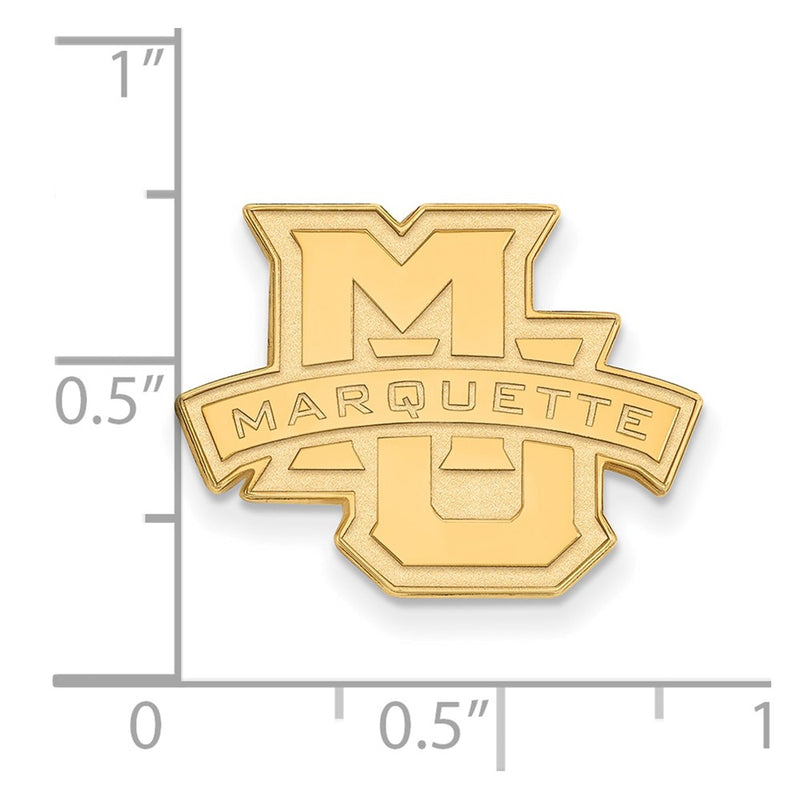 14K Yellow Gold Gold LogoArt Marquette University Lapel Pin