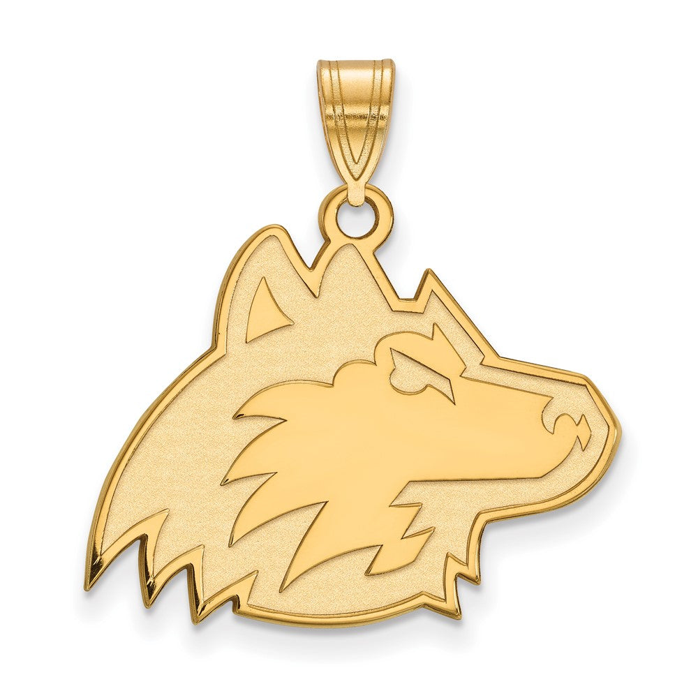 14K Yellow Gold Logoart Northern Illinois University Huskie Large Pendant