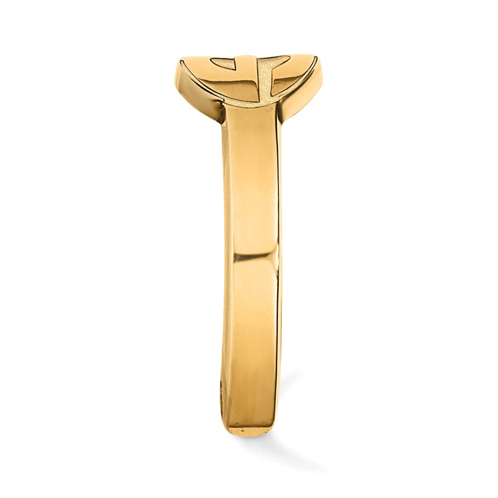 Gold Plated Sterling Silver Logoart University Of Georgia Letter G Toe Ring