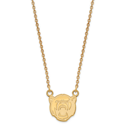10K Yellow Gold Logoart Baylor University Small Pendant 18 Inch Necklace