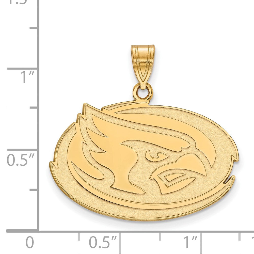 14K Yellow Gold Logoart Iowa State University Cardinal Large Pendant