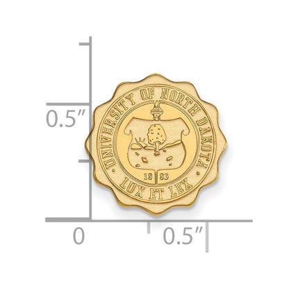 14K Yellow Gold Gold LogoArt University of North Dakota Crest Lapel Pin
