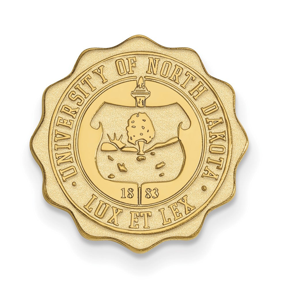 14K Yellow Gold Gold LogoArt University of North Dakota Crest Lapel Pin