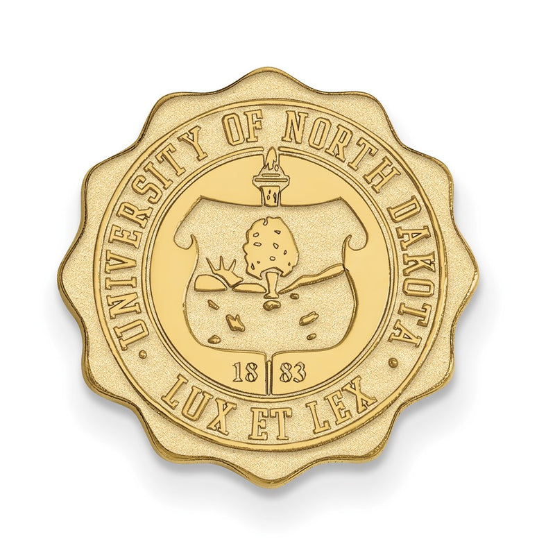 14K Yellow Gold Gold LogoArt University of North Dakota Crest Lapel Pin
