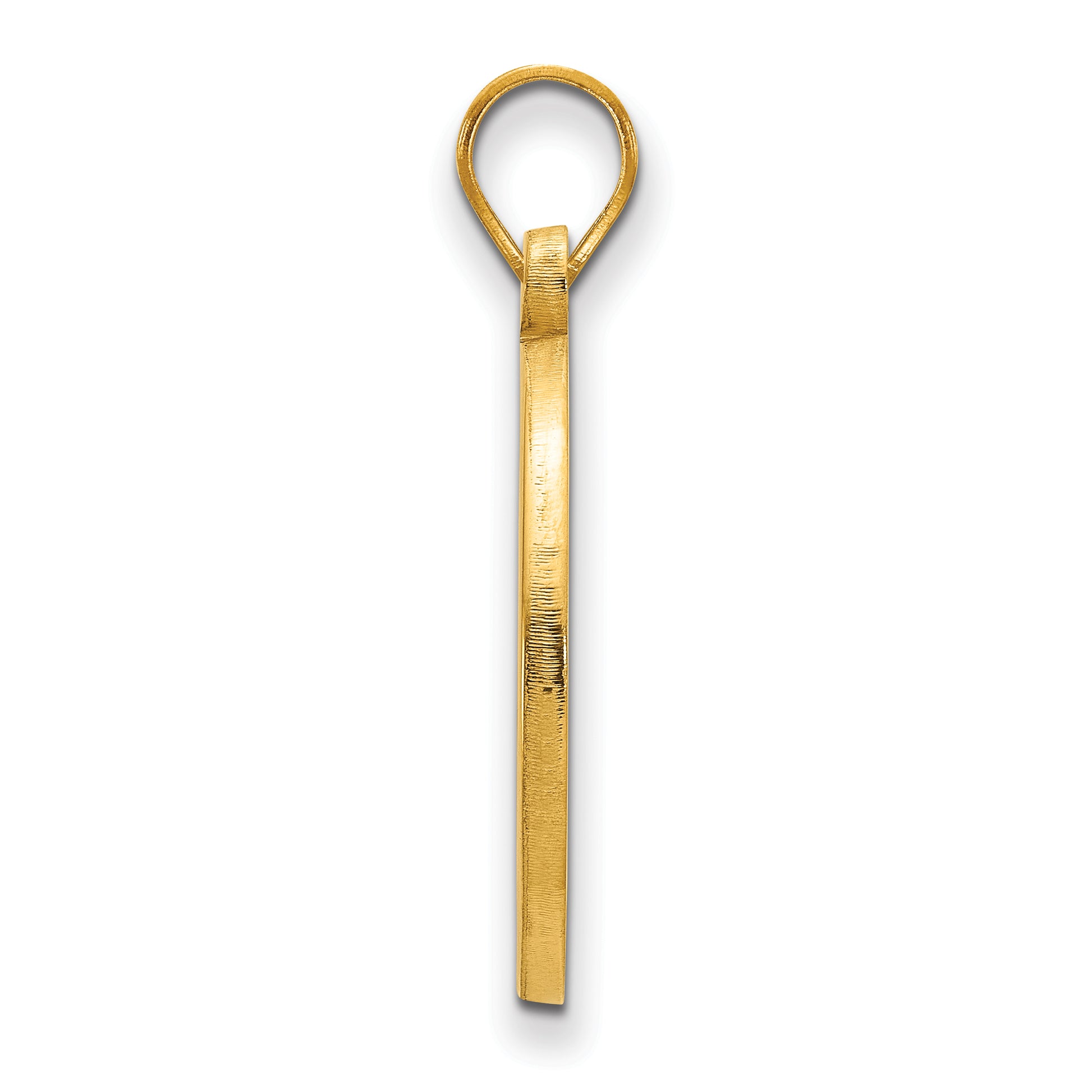 Gold Plated Sterling Silver Logoart Indiana University I U Medium Circle Pendant