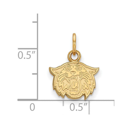 Gold Plated Sterling Silver Logoart Villanova University Wildcat Extra Small Pendant
