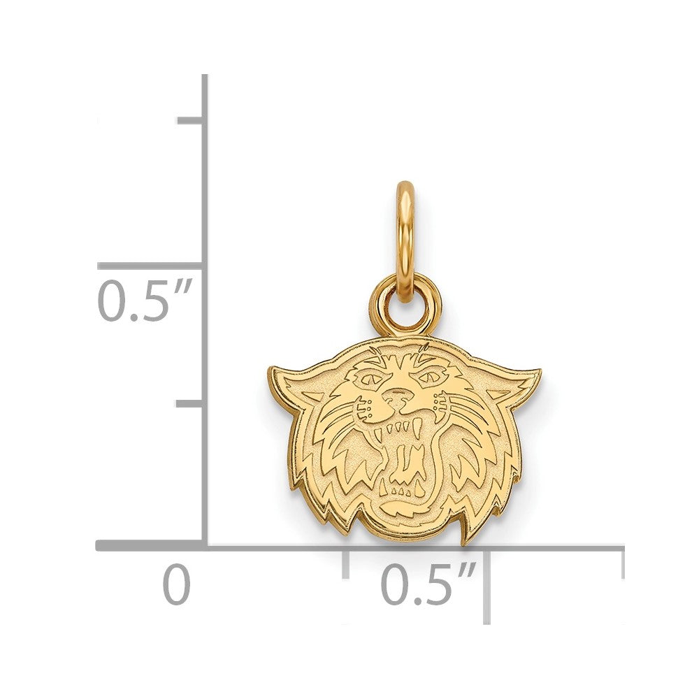 14K Yellow Gold Logoart Villanova University Wildcat Extra Small Pendant