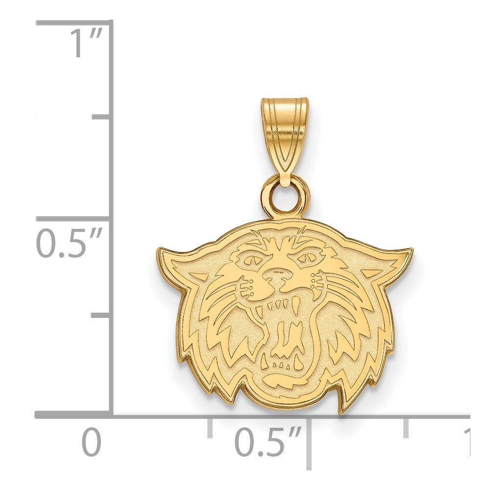 14K Yellow Gold Logoart Villanova University Wildcat Small Pendant