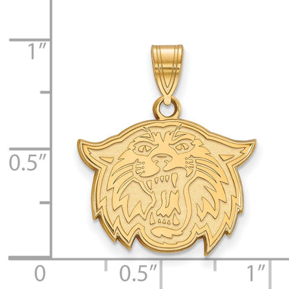 14K Yellow Gold Logoart Villanova University Wildcat Medium Pendant