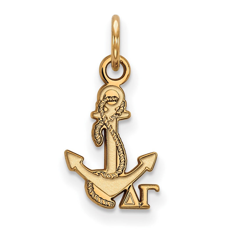 Gold Plated Sterling Silver Logoart Delta Gamma Sorority Symbol Extra Small Pendant