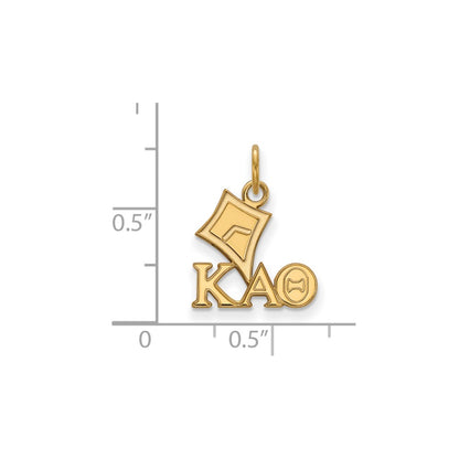 Gold Plated Sterling Silver Logoart Kappa Alpha Theta Sorority Symbol Extra Small Pendant