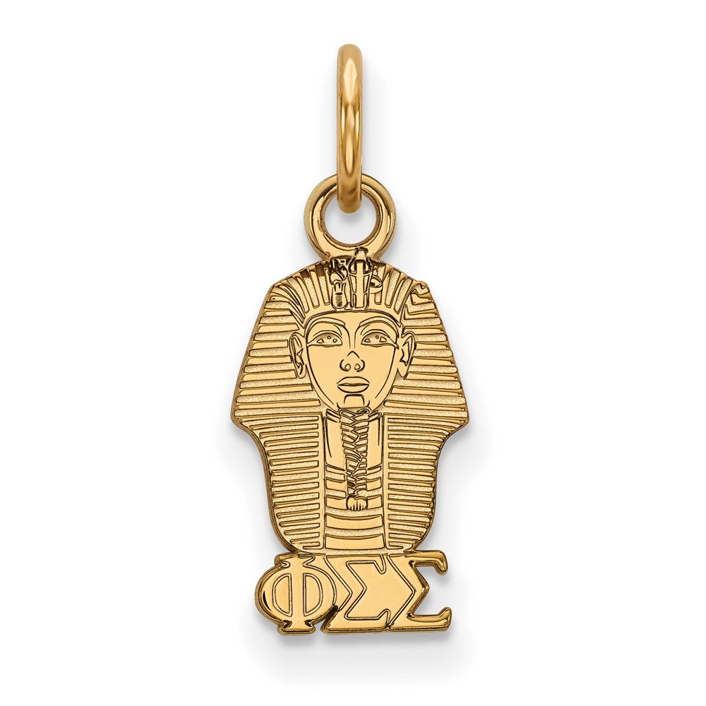 Gold Plated Sterling Silver Logoart Phi Sigma Sorority Symbol Extra Small Pendant