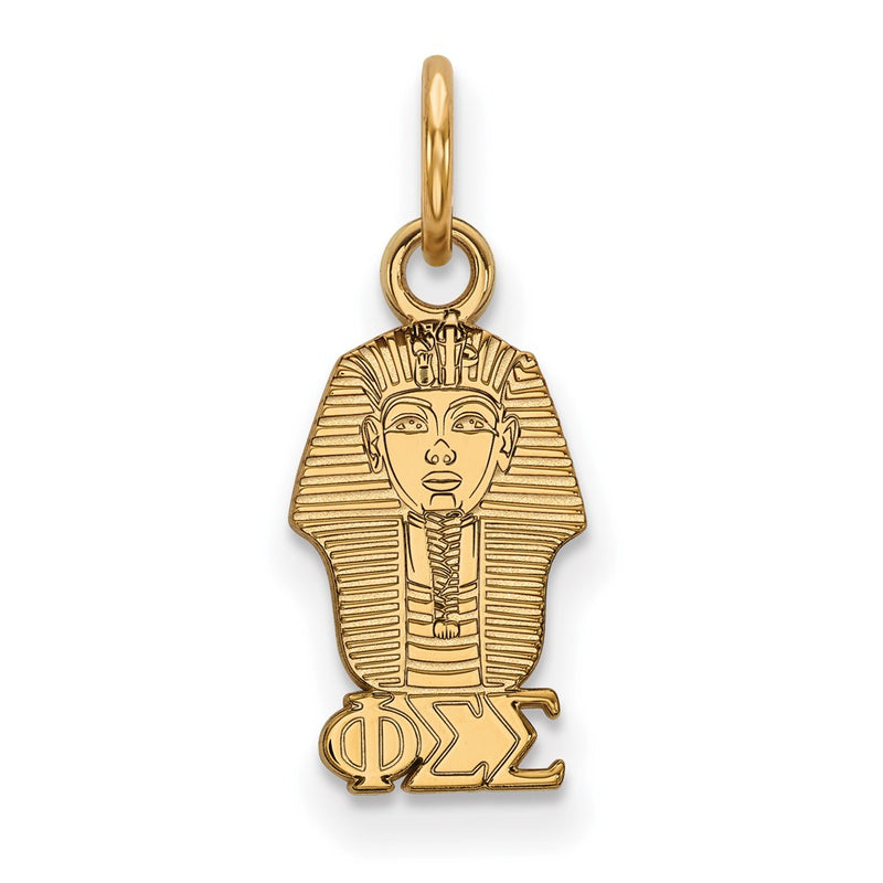Gold Plated Sterling Silver Logoart Phi Sigma Sorority Symbol Extra Small Pendant