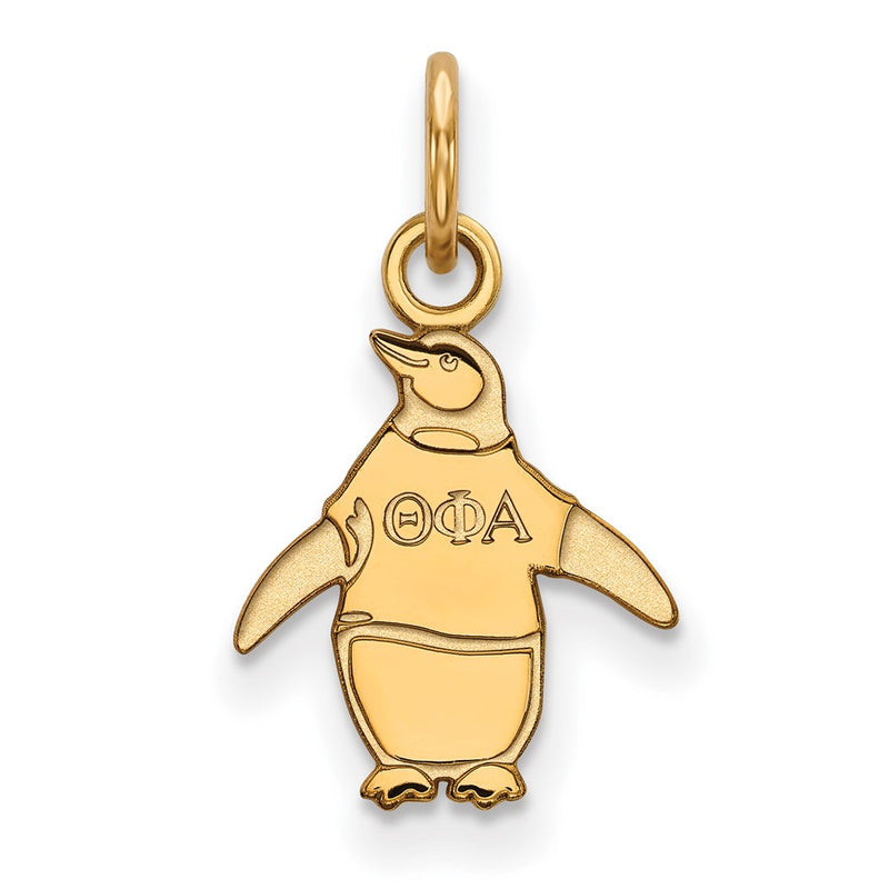 Gold Plated Sterling Silver Logoart Theta Phi Alpha Sorority Symbol Extra Small Pendant