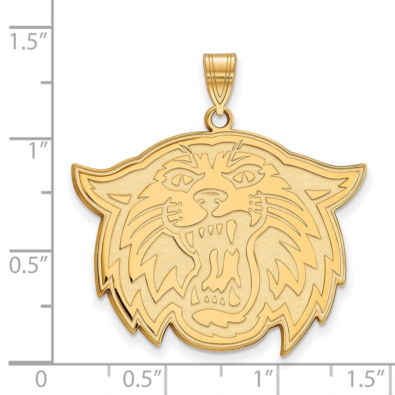 14K Yellow Gold Logoart Villanova University Wildcat Extra Large Pendant