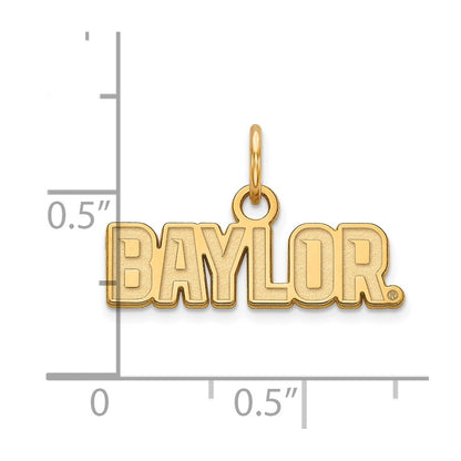 14K Yellow Gold Logoart Baylor University Extra Small Pendant