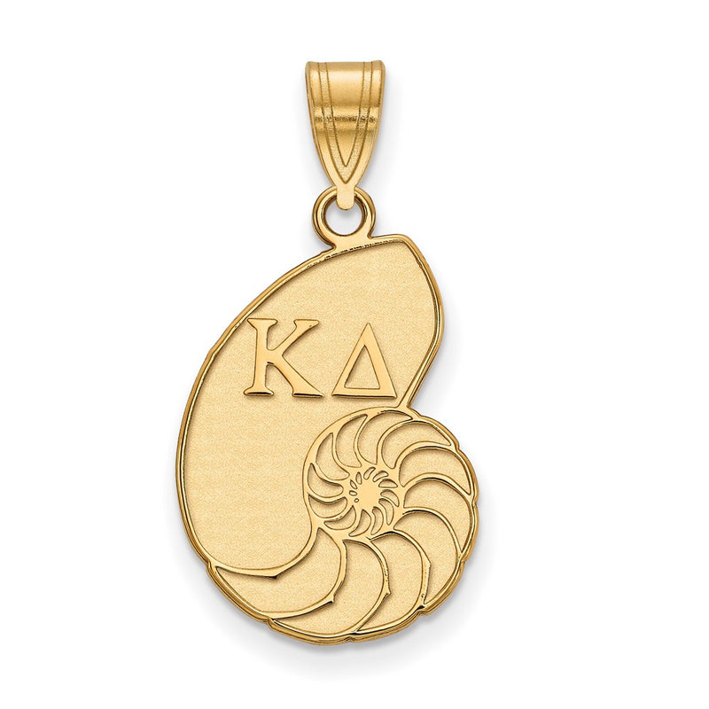 Gold Plated Sterling Silver Logoart Kappa Delta Sorority Symbol Medium Pendant