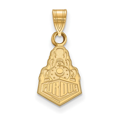Gold Plated Sterling Silver Logoart Purdue University Boilermakers Train Logo Small Pendant