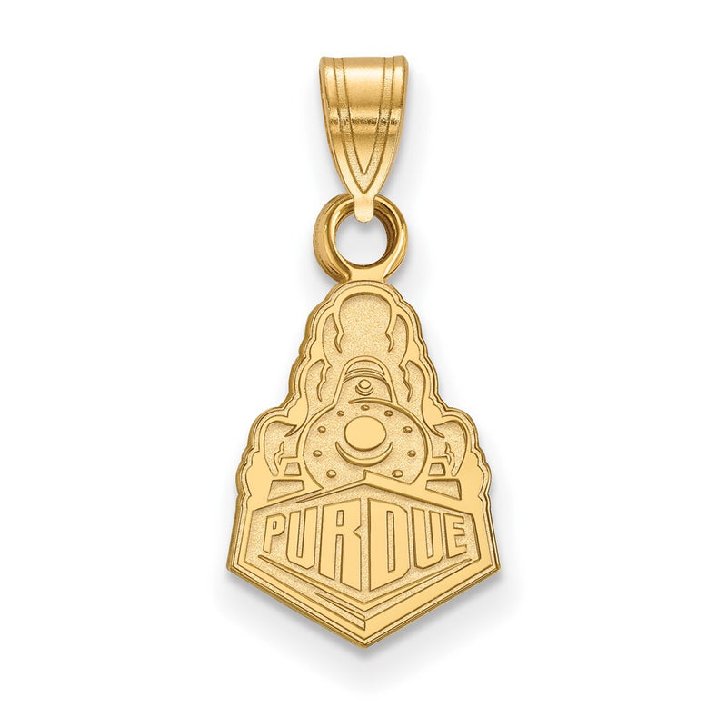 Gold Plated Sterling Silver Logoart Purdue University Boilermakers Train Logo Small Pendant