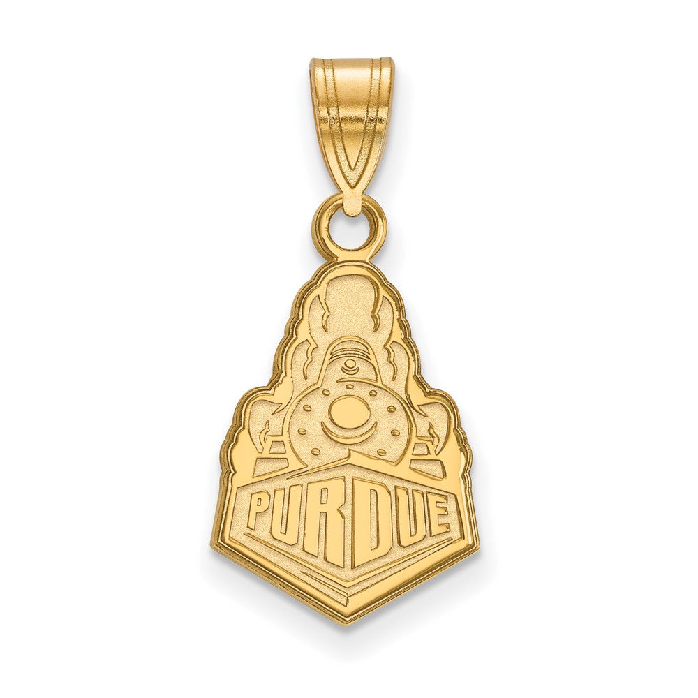 Gold Plated Sterling Silver Logoart Purdue University Boilermakers Train Logo Medium Pendant