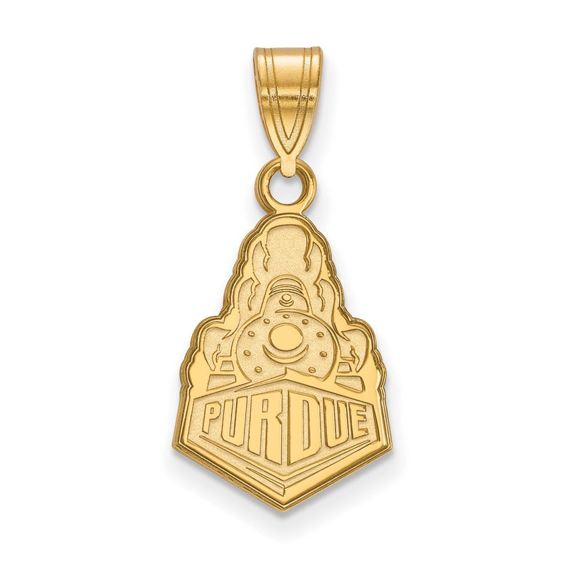 Gold Plated Sterling Silver Logoart Purdue University Boilermakers Train Logo Medium Pendant