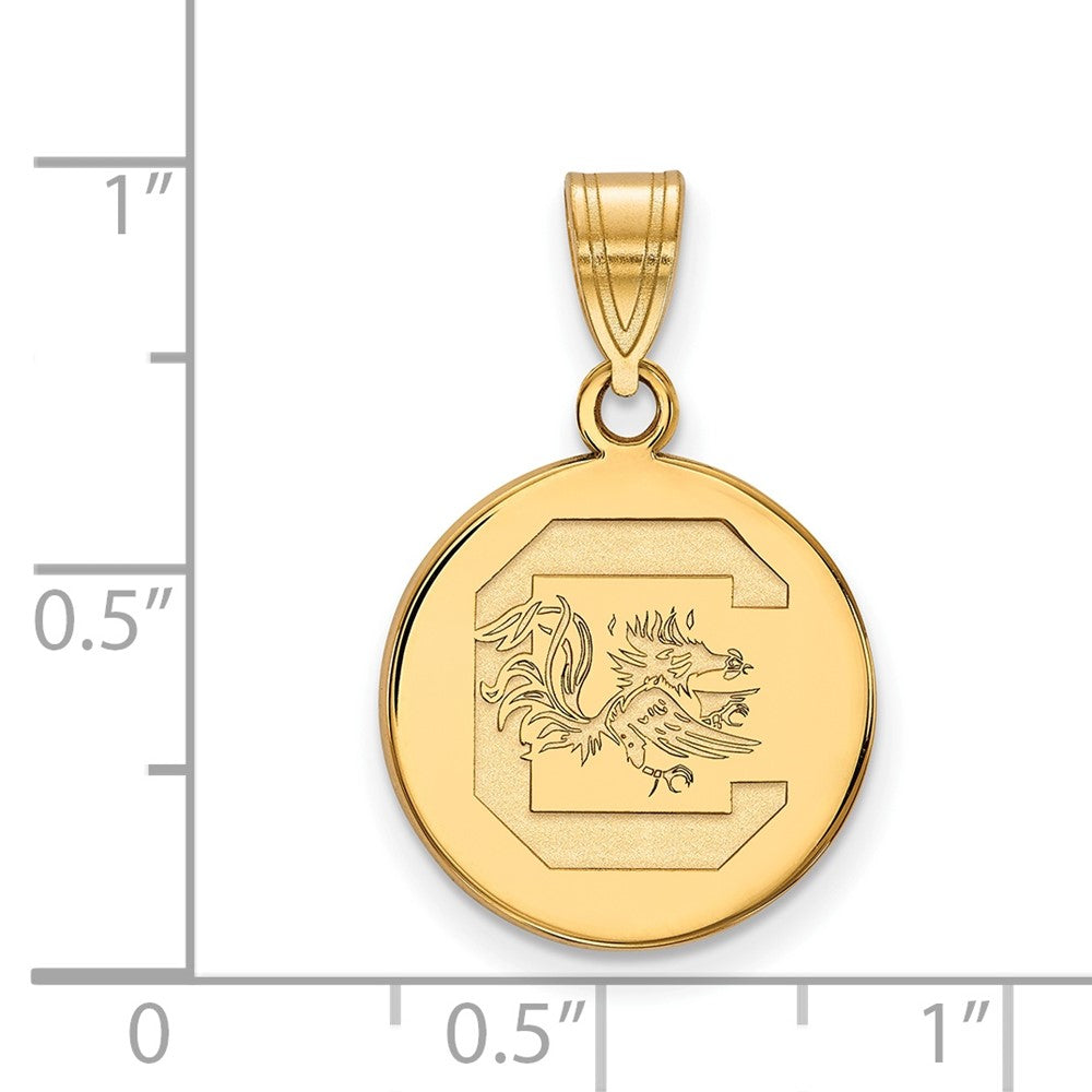 gold-plated-sterling-silver-logoart-university-of-south-carolina-med-disc-pendant-gp039uso