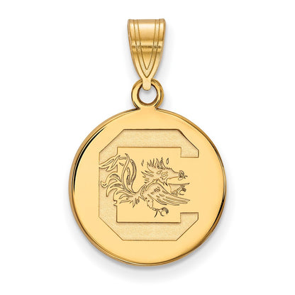gold-plated-sterling-silver-logoart-university-of-south-carolina-med-disc-pendant-gp039uso