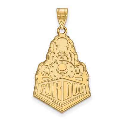 Gold Plated Sterling Silver Logoart Purdue University Boilermakers Train Logo Extra Large Pendant