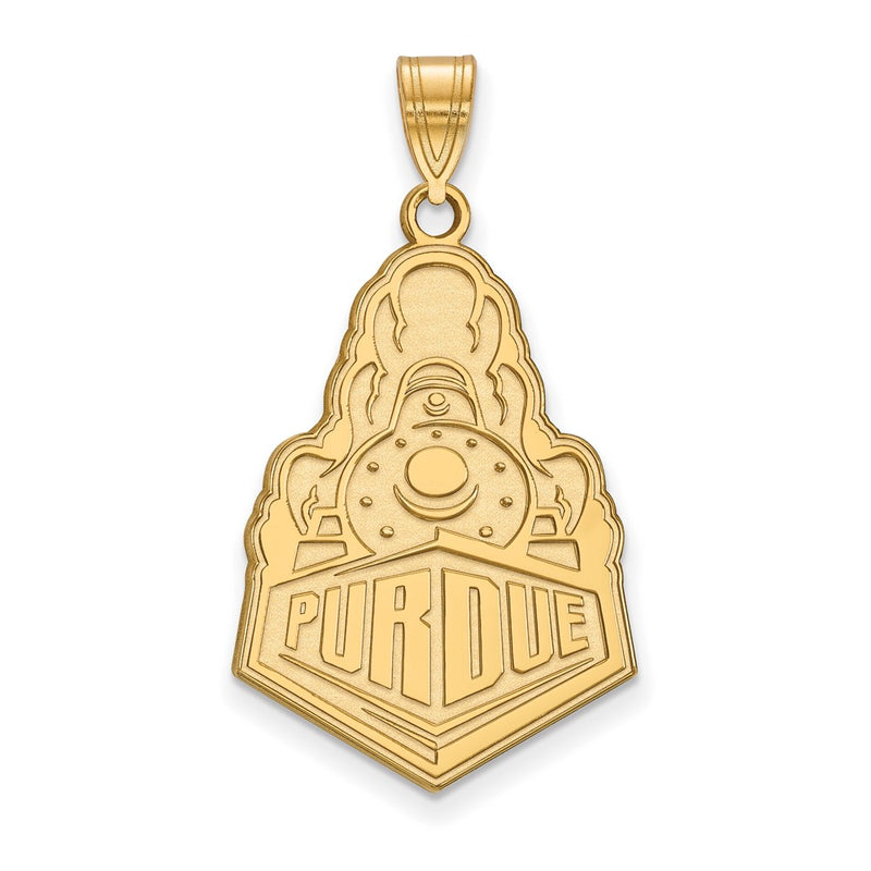 Gold Plated Sterling Silver Logoart Purdue University Boilermakers Train Logo Extra Large Pendant