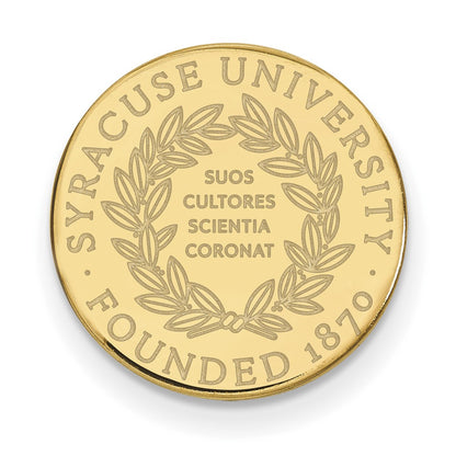 14K Yellow Gold Gold LogoArt Syracuse University Crest Lapel Pin