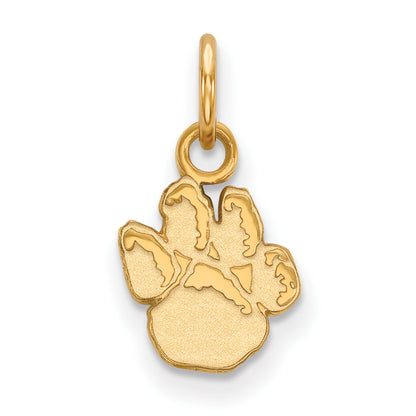 10K Yellow Gold Logoart University Of Pittsburgh Panther Paw Extra Small Pendant