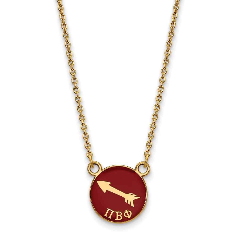 gold-plated-sterling-silver-logoart-pi-beta-phi-sorority-symbol-small-color-enamel-pendant-18-inch-necklace-gp042pbp-18
