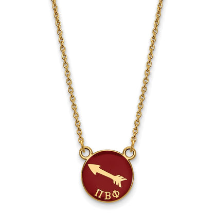 gold-plated-sterling-silver-logoart-pi-beta-phi-sorority-symbol-small-color-enamel-pendant-18-inch-necklace-gp042pbp-18
