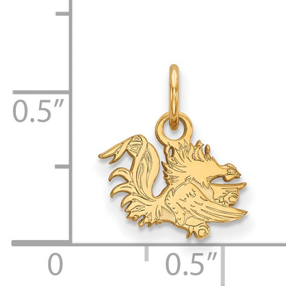10K Yellow Gold Logoart University Of South Carolina Gamecock Extra Small Pendant