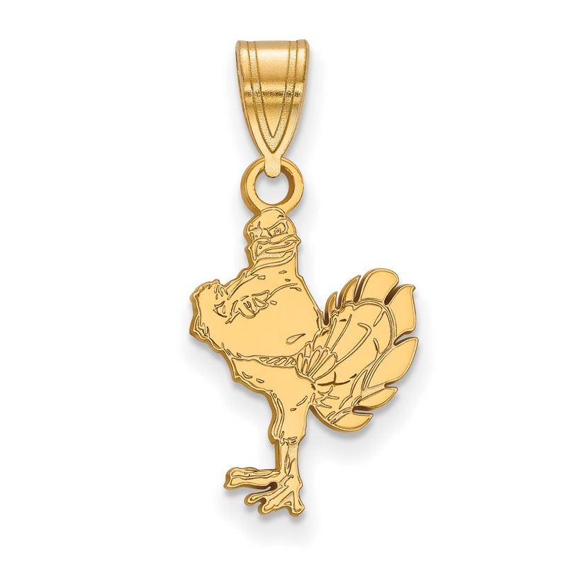 10K Yellow Gold Logoart Virginia Tech Hokiebird Medium Pendant
