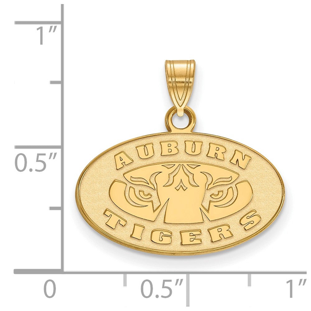 14K Yellow Gold Logoart Auburn Tigers Small Pendant