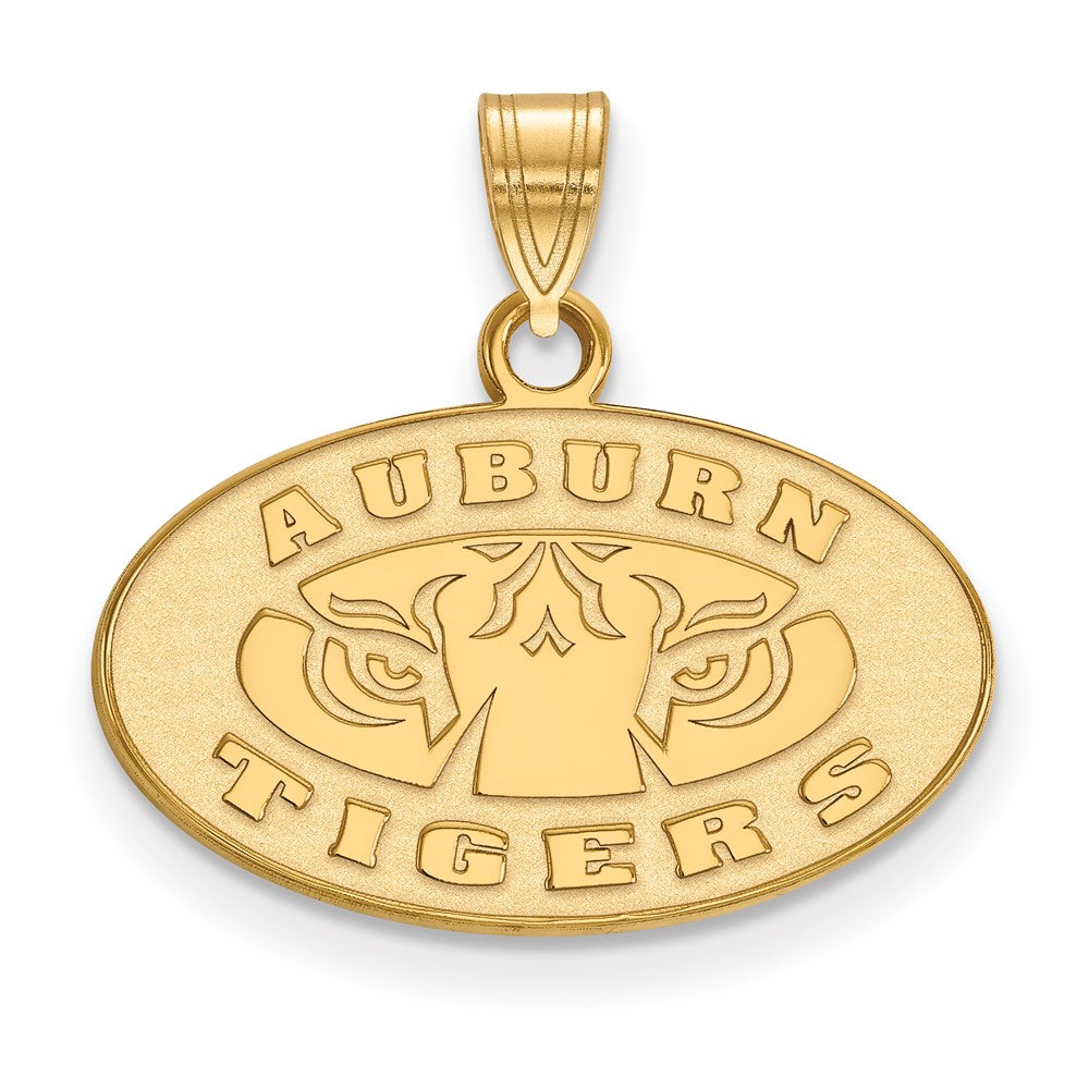 14K Yellow Gold Logoart Auburn Tigers Small Pendant