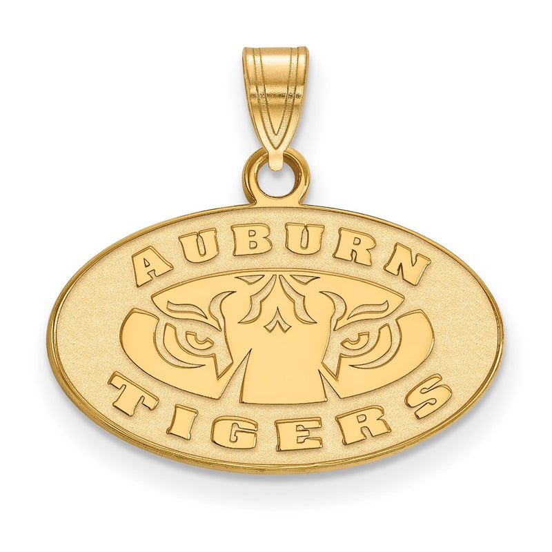 14K Yellow Gold Logoart Auburn Tigers Small Pendant