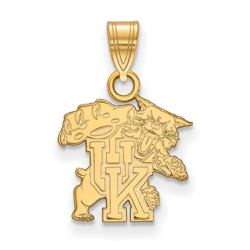 10K Yellow Gold Logoart University Of Kentucky U K Wildcat Small Pendant