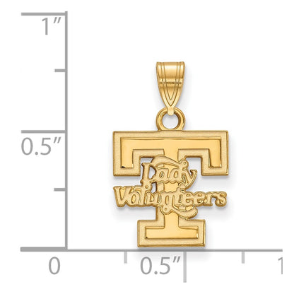 10K Yellow Gold Logoart University Of Tennessee Lady Volunteers Small Pendant