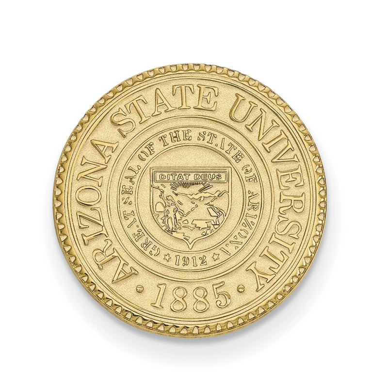 14K Yellow Gold Gold LogoArt Arizona State University Crest Lapel Pin