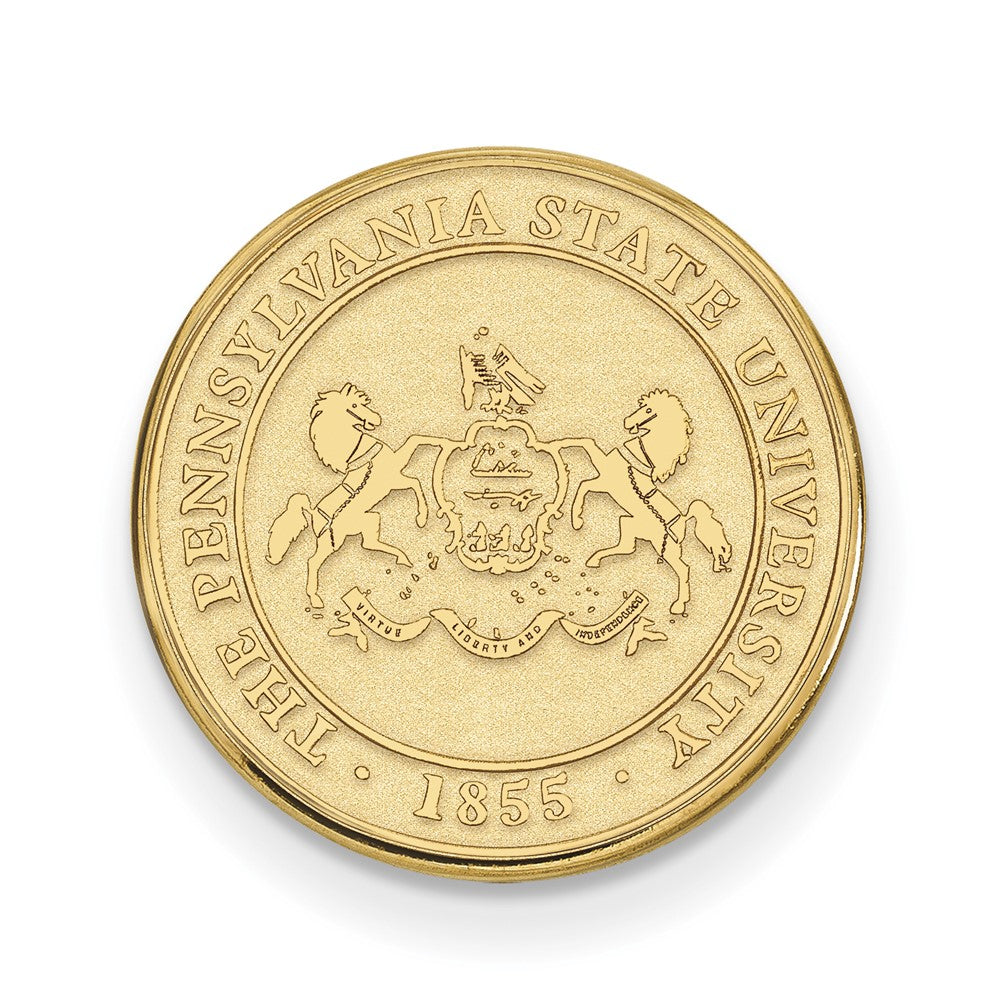 14K Yellow Gold Gold LogoArt Penn State University Crest Lapel Pin