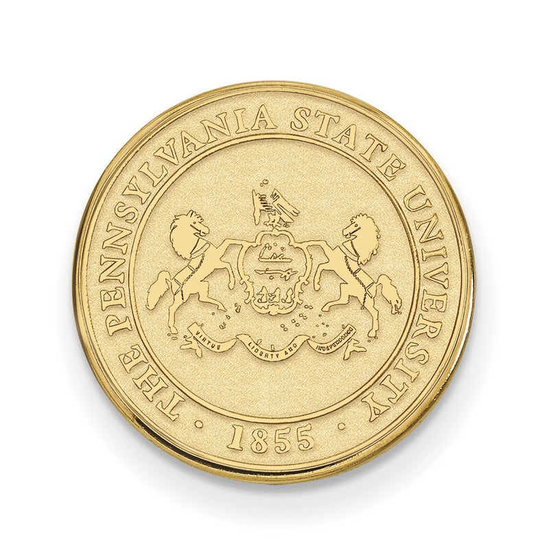 14K Yellow Gold Gold LogoArt Penn State University Crest Lapel Pin