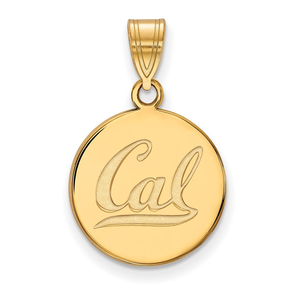 14K Yellow Gold Logoart University Of California Berkeley Medium Disc Pendant