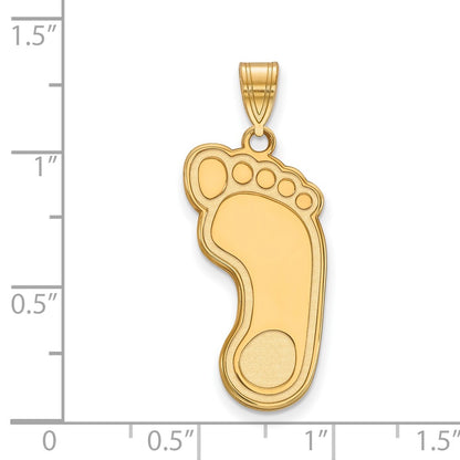 Gold Plated Sterling Silver Logoart University Of North Carolina Tar Heel Extra Large Pendant