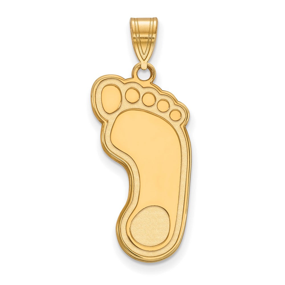 Gold Plated Sterling Silver Logoart University Of North Carolina Tar Heel Extra Large Pendant
